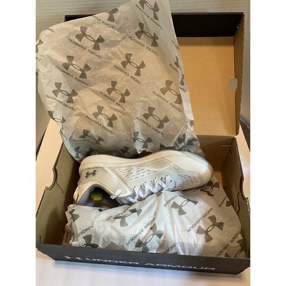 Under Armour Yard Low MT TPU Baseball Cleats White Size 6.5 Men’s New main image 4